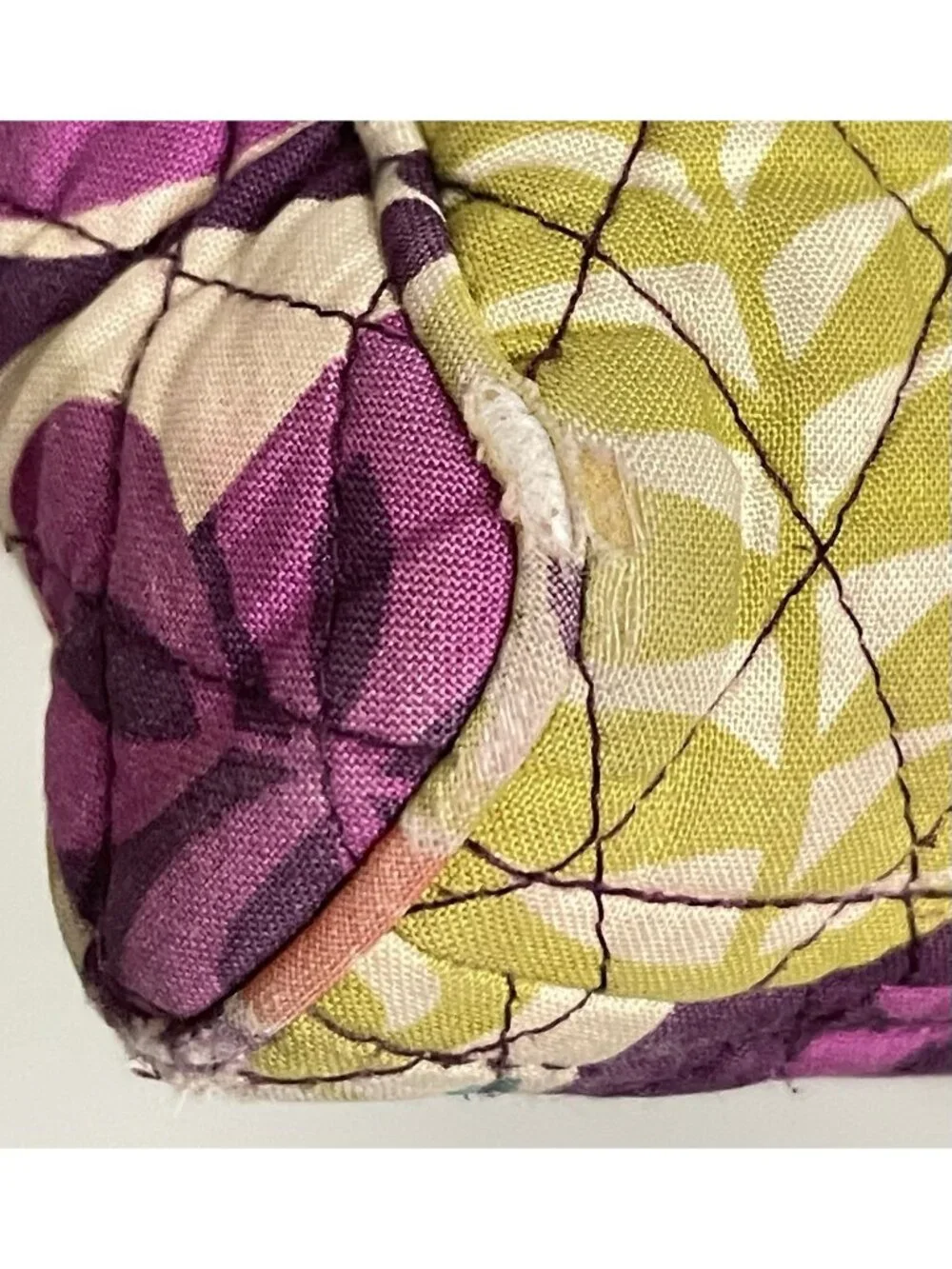 Vera Bradley Plum Crazy Mailbag Messenger Crossbody Retired Quilted Bag Florals